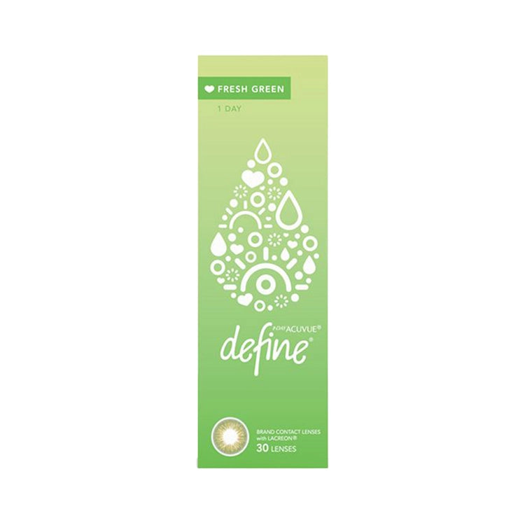 1 Day Acuvue Define Fresh Green - Pack of 30's
